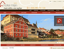 Tablet Screenshot of hotelmlyn.eu